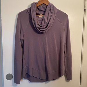 Lavender cowl neck blouse